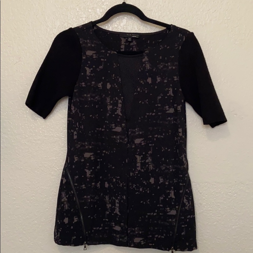 Elie Tahari black and gray dress